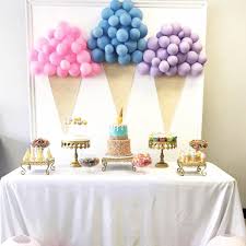 Tbt To Our Ice Cream Themed Birthday Party Set Up For A Beautiful Princess Decoration And Birthday Party Set Birthday Party Tables Birthday Party Decorations