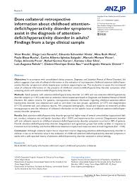Check spelling or type a new query. Pdf Does Collateral Retrospective Information About Childhood Attention Deficit Hyperactivity Disorder Symptoms Assist In The Diagnosis Of Attention Deficit Hyperactivity Disorder In Adults Findings From A Large Clinical Sample