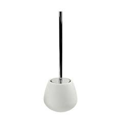 Upscale Toilet Brush Holder White Stone Gedy Op33 02 Toilet Brush Toilet Brush Holders Nameeks