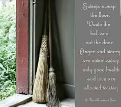Positivity Sweeping Chant Spell Sweep The Floor Kitchen Witch Flooring