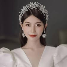 SWEETV Corona De Tiara Para Mujer, Tiara De Boda Para Novia