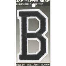 Find the best wood letters from hobbylobby.com. Black B 3 Embroidered Iron On Letter Hobby Lobby 21194