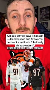 Joe Burrow is calling it like it is. With Trey Hendrickson and rookie  Shemar Stewart both absent from Bengals training camp due to contract  disputes, Burrow says the whole thing is “obviously ...