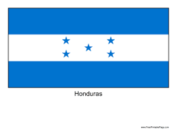 The Flag Of Honduras Free To Download And Print Honduras Flag Honduras Flag