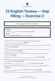 Pin On English Tenses Worksheets