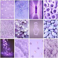 Favorite aesthetic light purple wallpapers. Beautiful Light Purple Aesthetic Wall Art Ll 44 Pieces Collage Etsy