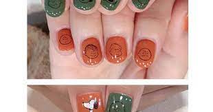 レトロ スヌーピーネイル ネイルのアイデア ネイル スヌーピー ネイル