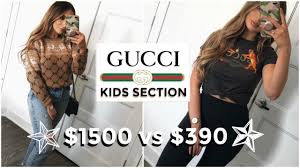Bougie On A Budget Gucci Kids Section