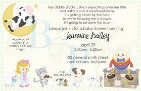 Nursery Rhyme Mother Goose Baby Shower By Lovebandpdesigns 10 Nursery Rhyme Baby Shower Baby Shower Invitation Wording Nursery Rhyme Baby Shower Invitation