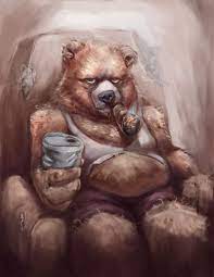 Papa Bear By Artistic Diarrhea On Deviantart Bear Paintings Bear Art Bear Drawing