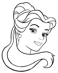 Printable Face Of Princess Belle Coloring Pages Disney Coloring Pages Coloring Pages Disney Princess Coloring Pages