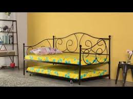 How to lock a trundle bed. Assembly Instructions For Twin Metal Daybed With Trundle Youtube