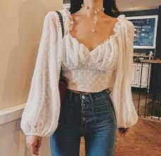 model 23772 79 90 puantiyeli balon kol bluz beden s m l kumas tul urun boyu 30 cm renk beyaz moda para mujer ropa de moda ropa
