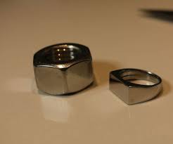 Stainless Steel Nut Ring V2 0 Steel Ring Diy How To Make Rings Diy Rings