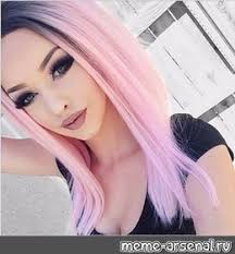 Check out amazing pinkhair artwork on deviantart. Meme Pink Hair Pink Ombre On Black Hair Black With Pink Hair Color All Templates Meme Arsenal Com