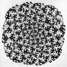 The Art Of The Impossible Mc Escher And Me Artist M C Escher Title Lizards Medium Drawing He Is Using Pattern In A Very Cool Way To Me It Looks Like The Mc Escher Escher Art Optical Illusions Art