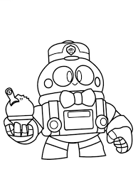Brawl stars amber coloring pages. Brawl Stars Lou Color Page 1001coloring Com