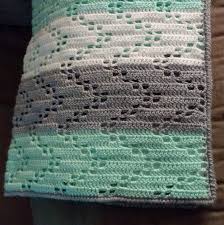 Austere Twist Zig Zag Crochet Baby Blanket Free Pattern