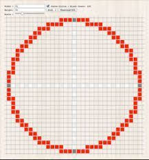 In computer graphics, the midpoint circle algorithm is an algorithm used to determine the points needed for rasterizing a circle. Minecraft Pixel Circle Oval Generator With Images