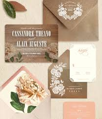 Oak Orchid Wood Wedding Invitations Peony Wedding Invitations Wedding Invitations