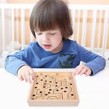 Amazon.com: GOTHINK Wooden Labyrinth, Mable Ball Tilt Maze Board Game, Tic  Tac Toe Games Wooden Stacking Tower Game, Puzzle, Table Balance Game and ...