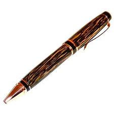 Wood Pen Black Palm Cigar Style With Copper Plate Trim 19 Etsy Wood Pens Pen Pen Design