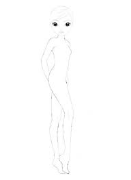 Top Model Raskraski Skachat Poshuk Google Colorful Drawings Top Model Fashion Model Drawing