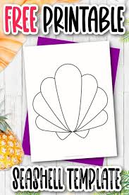 These are great for adults who like to color as well as children. Free Printable Seashell Template Simple Mom Project