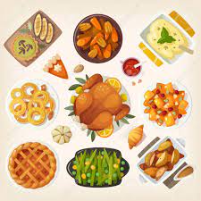 Food labels provide basic information about the nutrition inside foods so that children can begin to see how foods are different. Traditional Thanksgiving Dinner Table Closeup Top View On Classic Royalty Free Cliparts Vectors And Stock Illustration Image 65810221