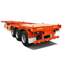 3 Axle 40ft Skeleton Semi trailer Container Semi Trailer ...