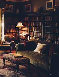 40 Best Ideas Home Library Dark Reading Room Home Library Design Home Libraries Home Library