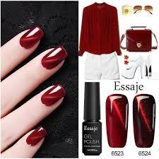 Black And Red Cat Eye Nails Red Color Magnetic Cat Eye Nail Gel Art Gel Polish 7ml 3d Effect Magnet Stick Essaje Gel Nails Cat Eye Nails Gel Nail Designs