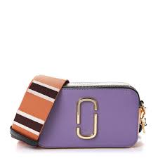 Marc Jacobs Saffino Small Snapshot Camera Bag Purple Orange 556306 Fashionphile