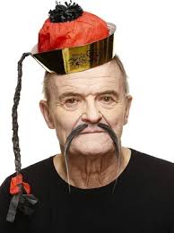 Widmann SANTA CLAUS WIG WITH BEARD & MOUSTACHE, EYEBROWS in