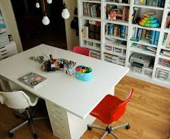 Rucci studio, which designs artful invitations and logos for small businesses, and tender your very own creation station. Crafts Room Ideas