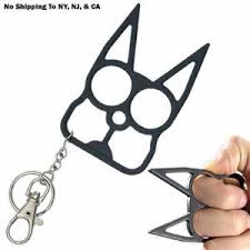 I'm looking for info on legal self defense tools for my wife who will be traveling to la soon to train for a new job. Dax S Nyc Survival Kit 5 Self Defense Keychain Cat Self Defense Keychain Self Defense Tools