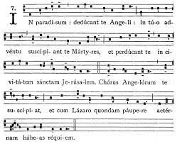 In Paradisum 7th Mixolydian Mode 4th Of Four Kyrioi Ascendent Modes Gregorian Chant Antiphon Sung At The End Of The Trad Chants Mixolydian Mode Rhetoric