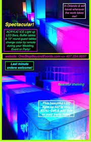 Save 50 Orlando Decorator Travels All Of Florida Our Light Up Up Lighting Glow Tables Bars Chandeliers Are Spectac Glow Table Led Lights Lounge Furniture