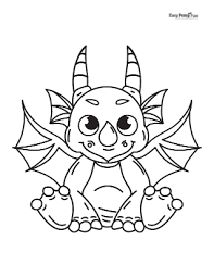 Check out these adorable options to buy or diy. Dragon Coloring Pages 30 Printable Sheets Easy Peasy And Fun