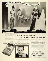 Teilen sie die ersten drei male täglich und erhalten sie <span class = point_num > 5 </span> punkte pro zeit. 1933 Ad Camel Cigarettes R J Reynolds Tobacco Magician Magic Disappear Period Paper