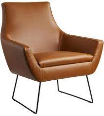 Lorenzo studded grayish brown fabric high back club chair. Adesso Gr2002 32 Kendrick Camel Brown Distressed Pu Leather And Matte Black Accent Chair
