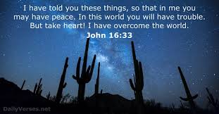 John 16:33 - Bible verse of the day - DailyVerses.net
