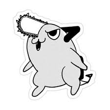 Pochita liked killing devils in hell, it was fun in hell. Pochita Sticker By Donpeko In 2021 Anime Stickers Stickers Chainsaw