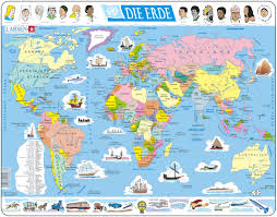 Orte in der nähe sind jardim paulista, paraíso und são caetano do sul. Larsen Lernpuzzle Erde Weltkarte Politisch Kaufen Larsen Puzzle Spielundlern