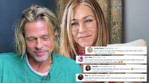 The exes' reunion at a charity fast times at ridgemont high table read last week was full of grins and giggles. Internet Went Crazy Over Brad Pitt Jennifer Aniston S Reunion Moment Youtube