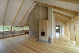 Modern homes usually feature open floor plans. Open Concept Timber Frame Farmhouse