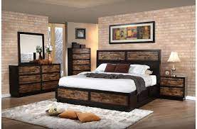 Makeeda Rustic Cal King Platform Storage Bed From New Classics B3105 110 128 230 Coleman California King Bedroom Sets Master Bedroom Furniture Bedroom Sets