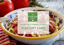 This gives you time to shop and find the perfect product. Fresh Market Survey Win 500 Gift Card Sweepstakesbible
