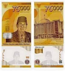 Uang uang kertas, uang, tabungan, uang tunai png. Confirm Ini Gambar Uang Rp75 000 Yang Dirilis Bi Hari Ini Finansial Bisnis Com