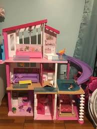 Vintage 1995 barbie dream house victorian mansion mattel. Barbie Dreamhouse Dollhouse With Pool Slide And Elevator Walmart Com Walmart Com
